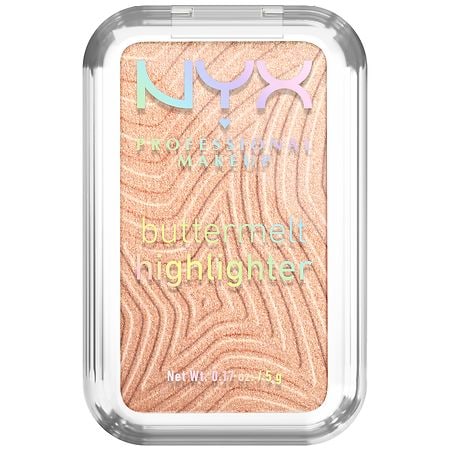 NYX Professional Makeup Buttermelt Highlighter Powder, 12H Wear, High Impact Glow 10 Glaze It Butta