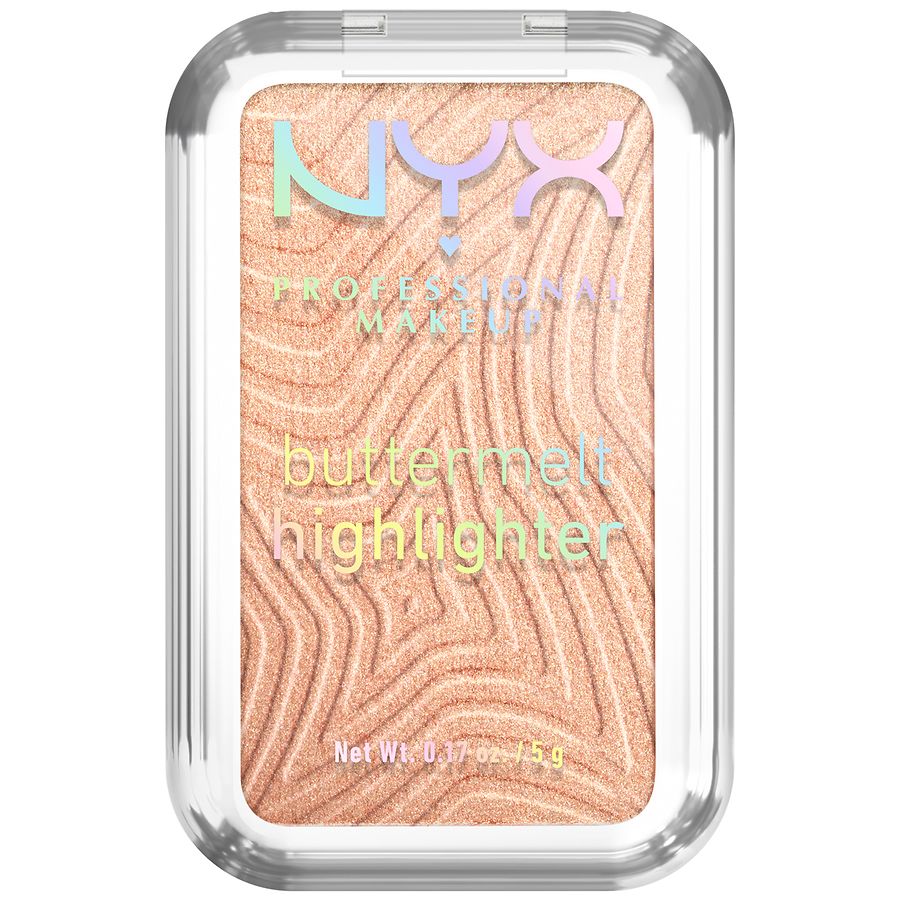 NYX Professional Makeup Buttermelt Highlighter Powder, 12H Wear, High Impact Glow, 10 Glaze It Butta