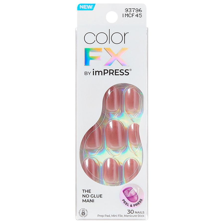 Kiss imPRESS color FX The No Glue Mani Short Oval Boundless