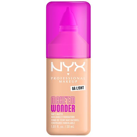 NYX Professional Makeup Make 'Em Wonder Soft Matte Foundation, Light - 1.01 oz | CVS