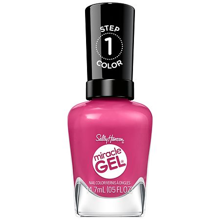 Sally Hansen Miracle Gel Super-Charged Pinks Nail Polish Collection Work Hard, Play Pink