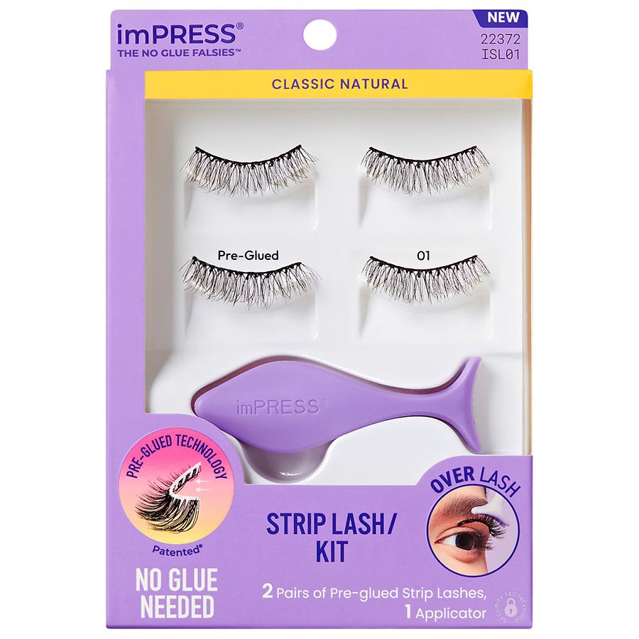 Kiss imPRESS Strip Lash Kit, Classic Natural