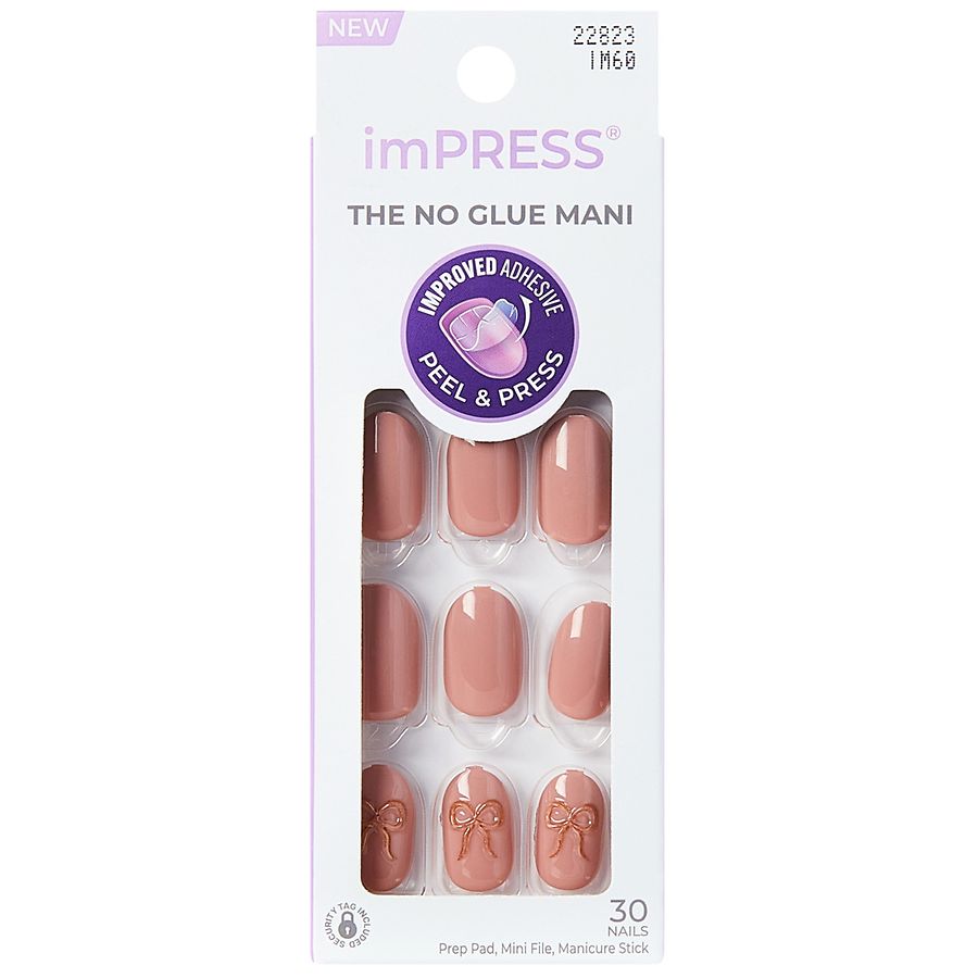 Kiss imPRESS Peel & Press Nails Short Oval Close to You