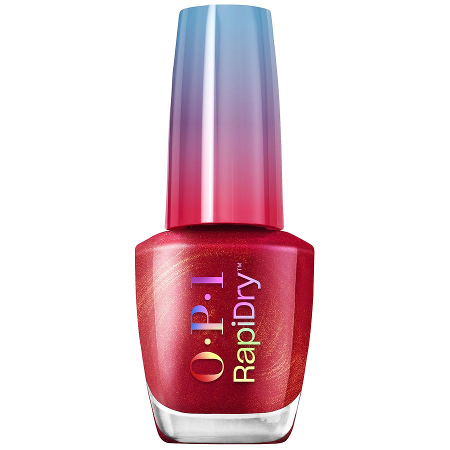 OPI RapiDry Nail Polish Red-y in Snow Time