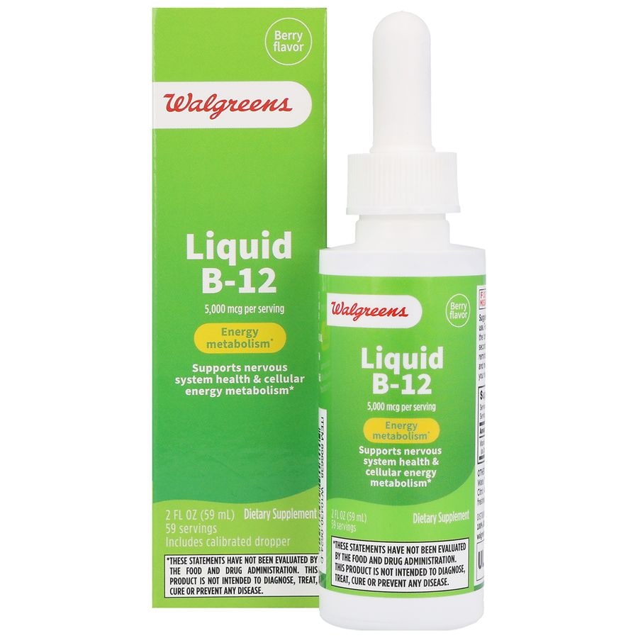 Walgreens Liquid B-12 5,000 mcg Berry