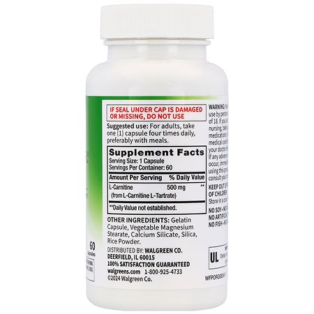 l carnitine 500 mg uses L-Carnitine 500 mg main image 1