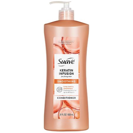 Suave Keratin Infusion Smoothing Conditioner, 48-Hr Frizz Control