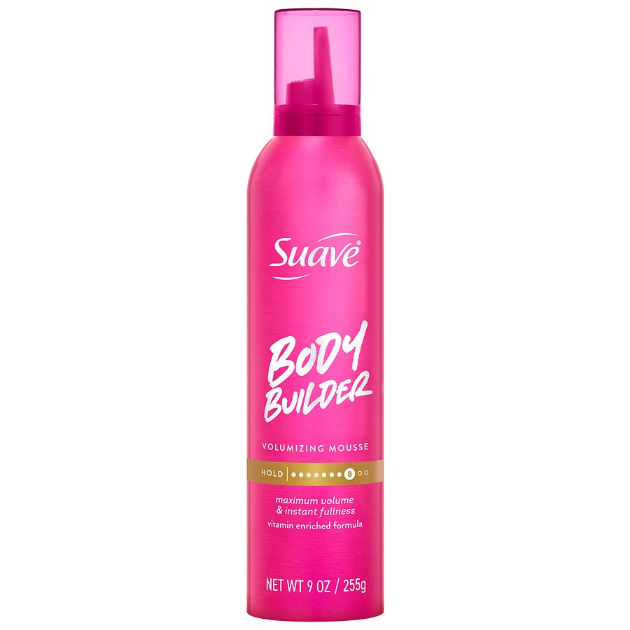 Suave Body Builder Volumizing Hair Mousse for Women, 8-Hold