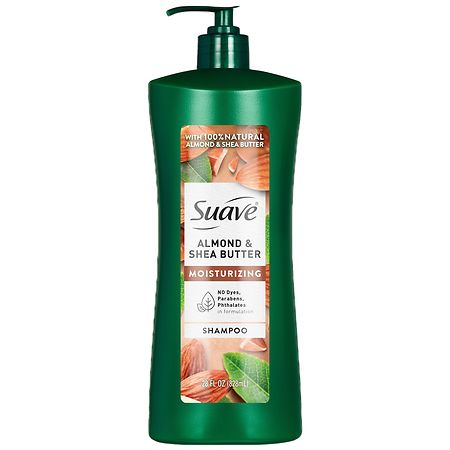 Suave Moisturizing Shampoo For Dry, Damaged Hair Natural Almond & Shea Butter