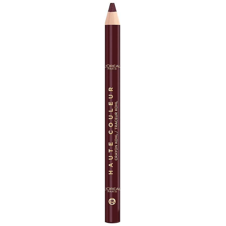 L'Oreal Paris Haute Couleur Kohl Pencil Eyeliner, Intense Color, 12 Hour, Burgundy Cashmere