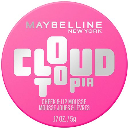Maybelline New York Cloudtopia Cheek & Lip Mousse, Up To 14 Hour Color Pink Daydream