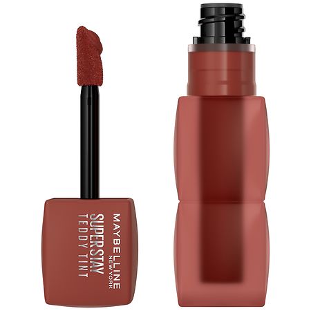 Maybelline SuperStay Teddy Tint, Long Lasting Blurred-Matte Lip Tint Coffee Date