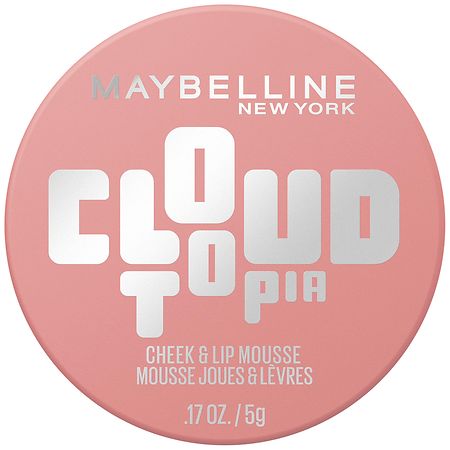 Maybelline Cloudtopia Lip and Cheek Mousse Blush - Dreamy Dawn 9 - 0.17oz: Brightening, Noncomedogenic, Light Coverage, Matte Finish