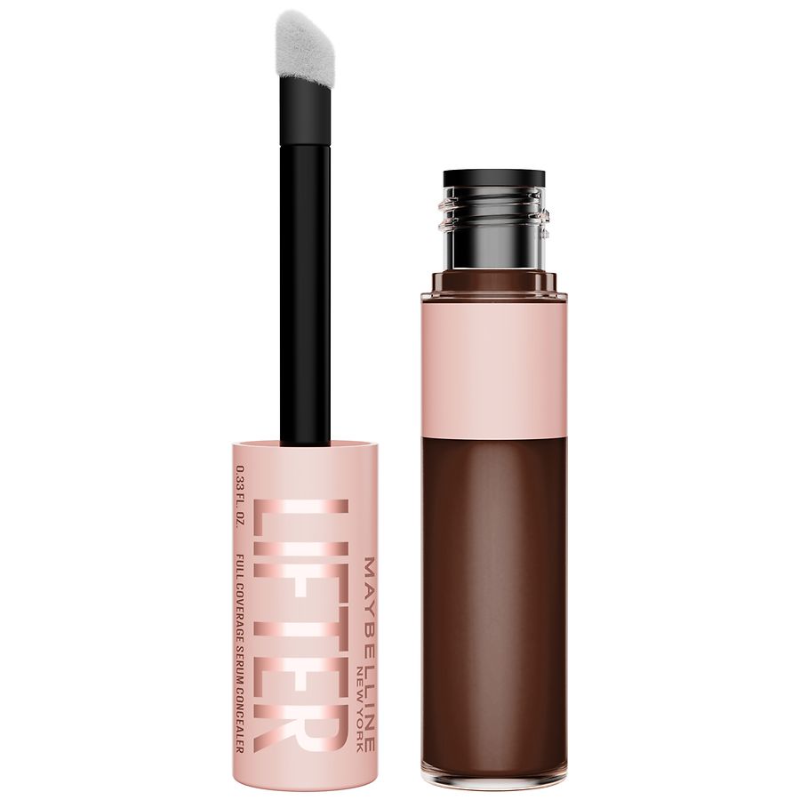 Maybelline Full Coverage Serum Concealer with 2% Peptides a& Caffeine, 120 Deep Neutral