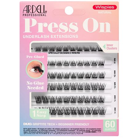 Ardell Press-On Underlash Extensions, Natural Wispies