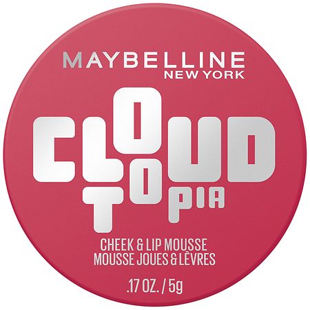Maybelline New York Cloudtopia Cheek & Lip Mousse, Up To 14 Hour Color Ethereal Rouge