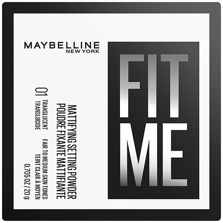 Maybelline New York Fit Me Mattifying Setting Powder 01 Translucent Mattifies