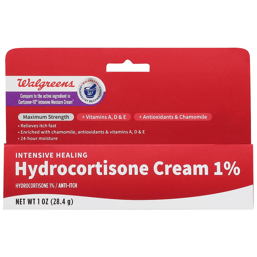 Walgreens Intensive Healing Hydrocortisone Cream 1%