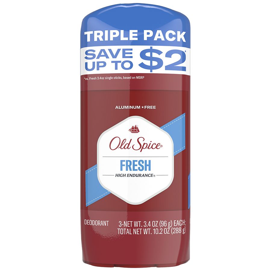 Old Spice Deodorant for Men, 24/7 Freshness, Lasting Sweat and Odor Protection Fresh