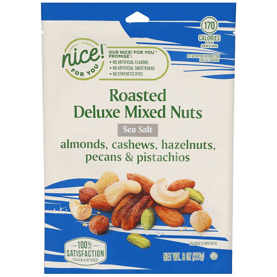 Nice! For You Roasted Deluxe Mixed Nuts Sea Salt