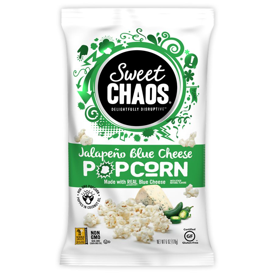 Kenny's Candy Sweet Chaos Savory Popcorn Jalapeno Blue Cheese