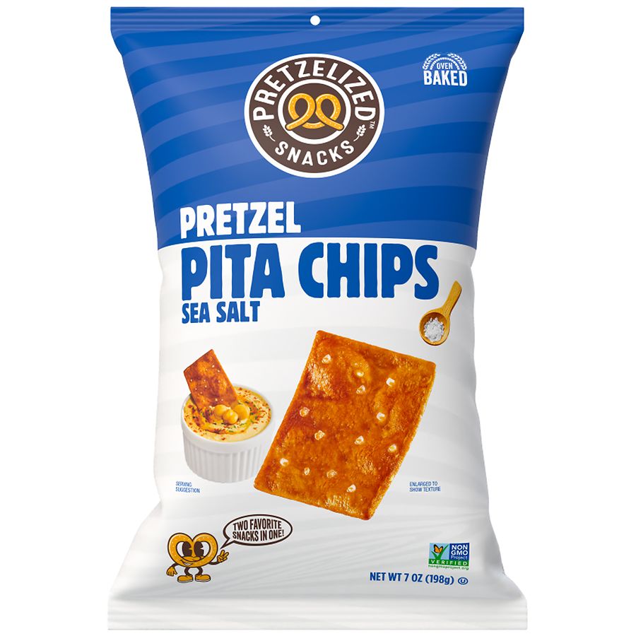 Pretzelized Pretzel Pita Chips Sea Salt