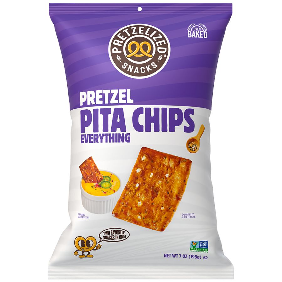 Pretzelized Pretzel Pita Chips Everything