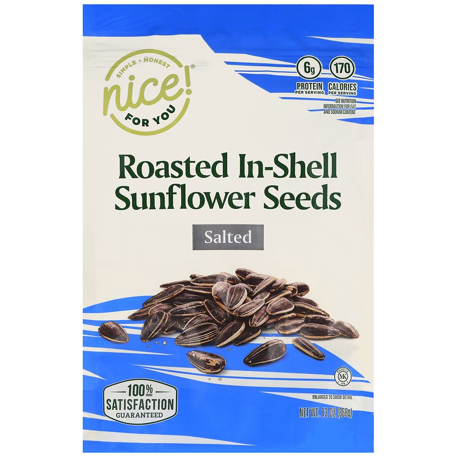 Nice! For You Roasted In-Shell Sunflower Seeds Salted