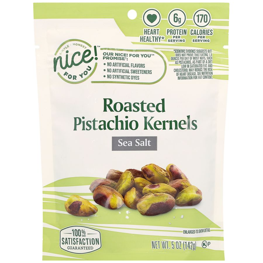 Nice! For You Roasted Pistachio Kernels Sea Salt