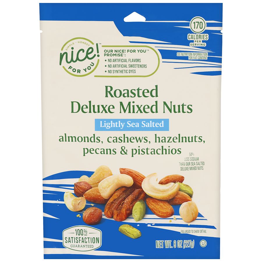 Nice! For You Roasted Deluxe Mixed Nuts Lightly Sea Salted
