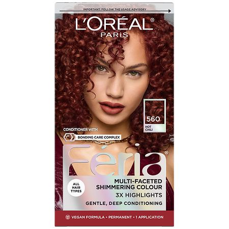 L'Oreal Paris Feria Multi-Faceted Shimmering Colour Permanent Application 560 Hot Chili
