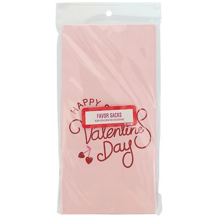 Festive Voice Favor Sacks, Happy Valentine's Day