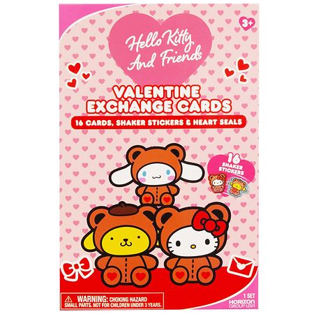 Hello Kitty Valentine Exchange Cards