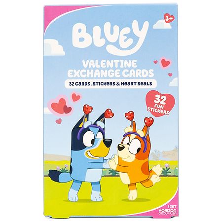 Bluey Valentine Exchange Cards