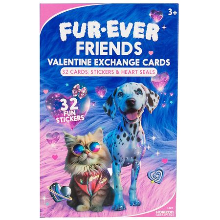 Animals Valentine Exchange Cards