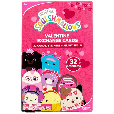Squishmallows Valentine Exchange Cards - 32.0 EA