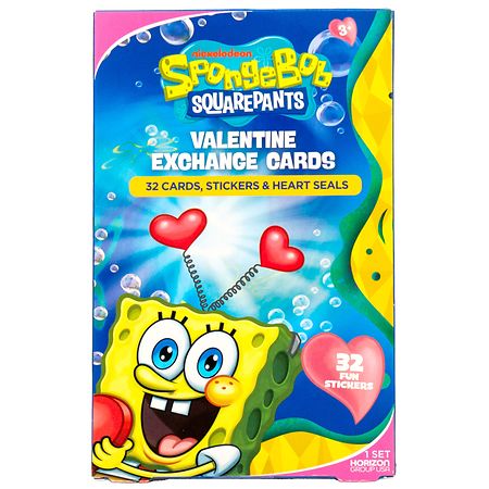 SpongeBob SquarePants Valentine Exchange Cards