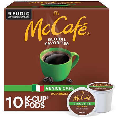 McCafe Venice Cafe, Dark Roast Coffee K-Cup Pods
