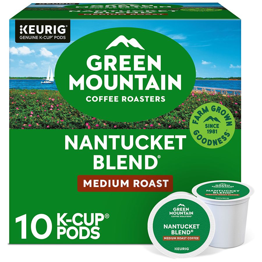 Green Mountain Coffee Medium Roast Coffee K-Cup Pods Nantucket Blend