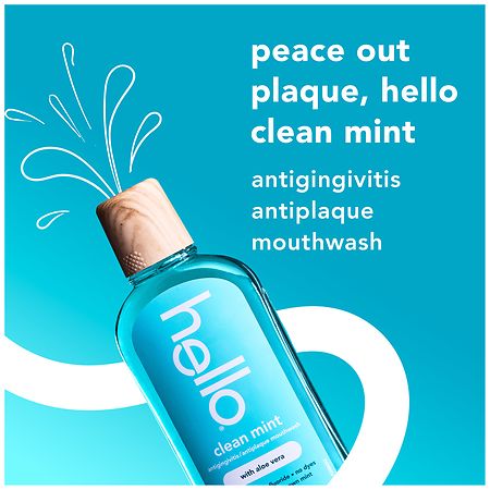 Hello Alcohol Free Mouthwash with Aloe Vera Clean Mint | Walgreens