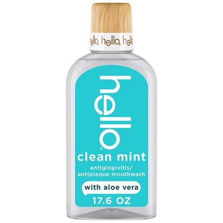 Hello Alcohol Free Mouthwash with Aloe Vera Clean Mint | Walgreens