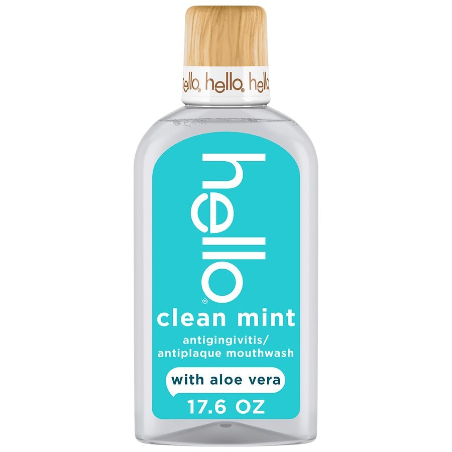 Hello Alcohol Free Mouthwash with Aloe Vera Clean Mint | Walgreens