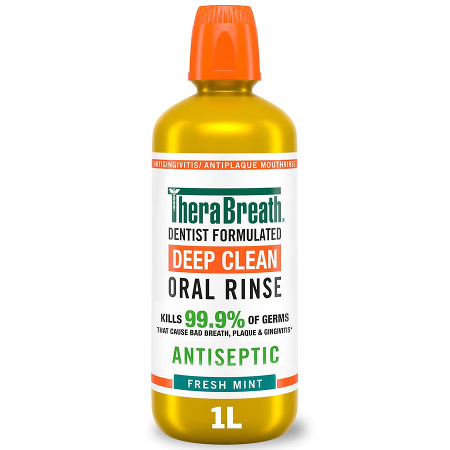 TheraBreath Adult Whole Mouth Protection Antiseptic Mouth-Rinse Fresh Mint