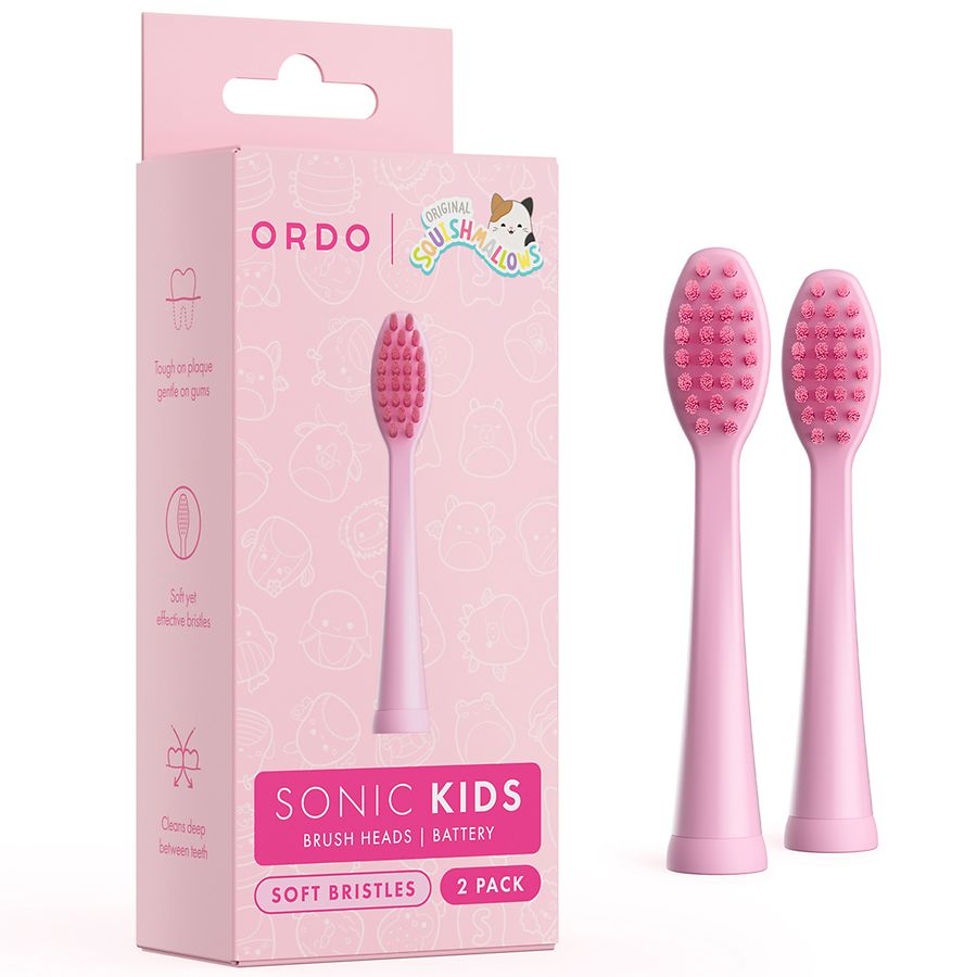 Ordo Sonic Kids Battery - Brush Heads - Squishmallows Auggie Soft