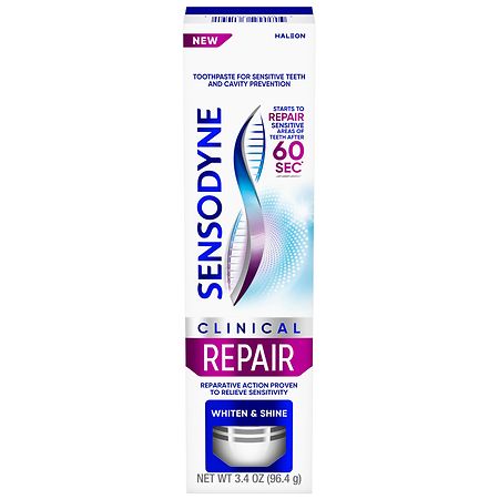 Sensodyne Clinical Repair, Whiten & Shine Toothpaste Arctic Mint