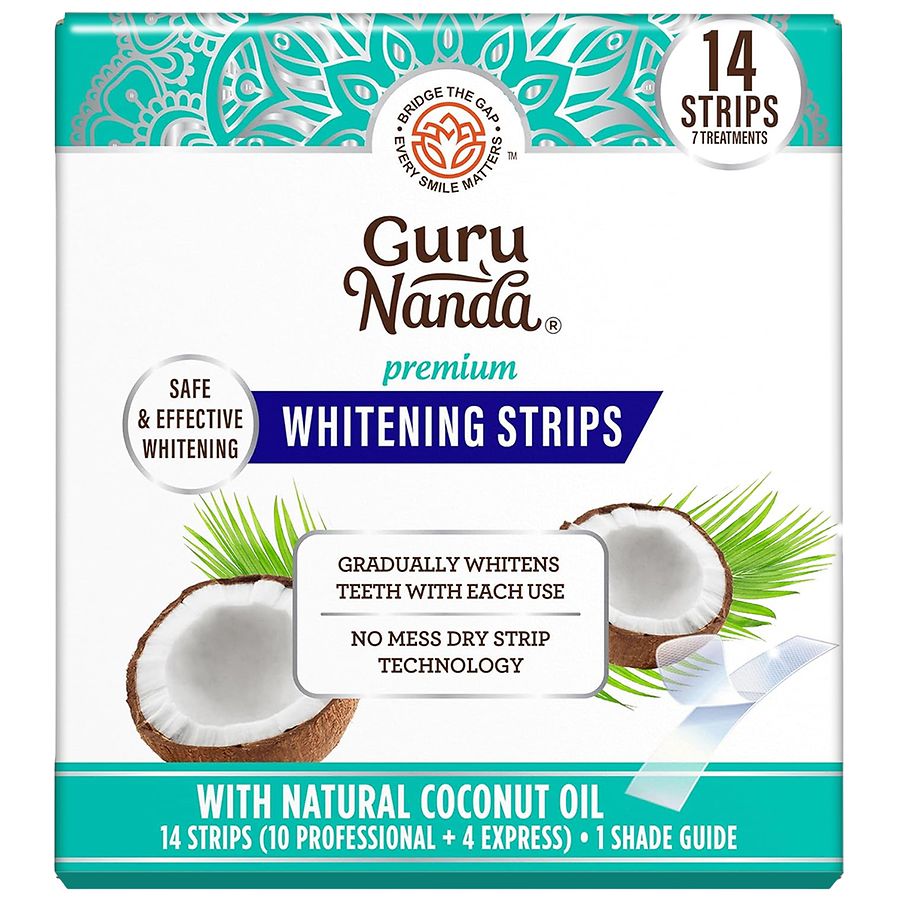 GuruNanda Premium Whitening Strips, Gentle on Teeth