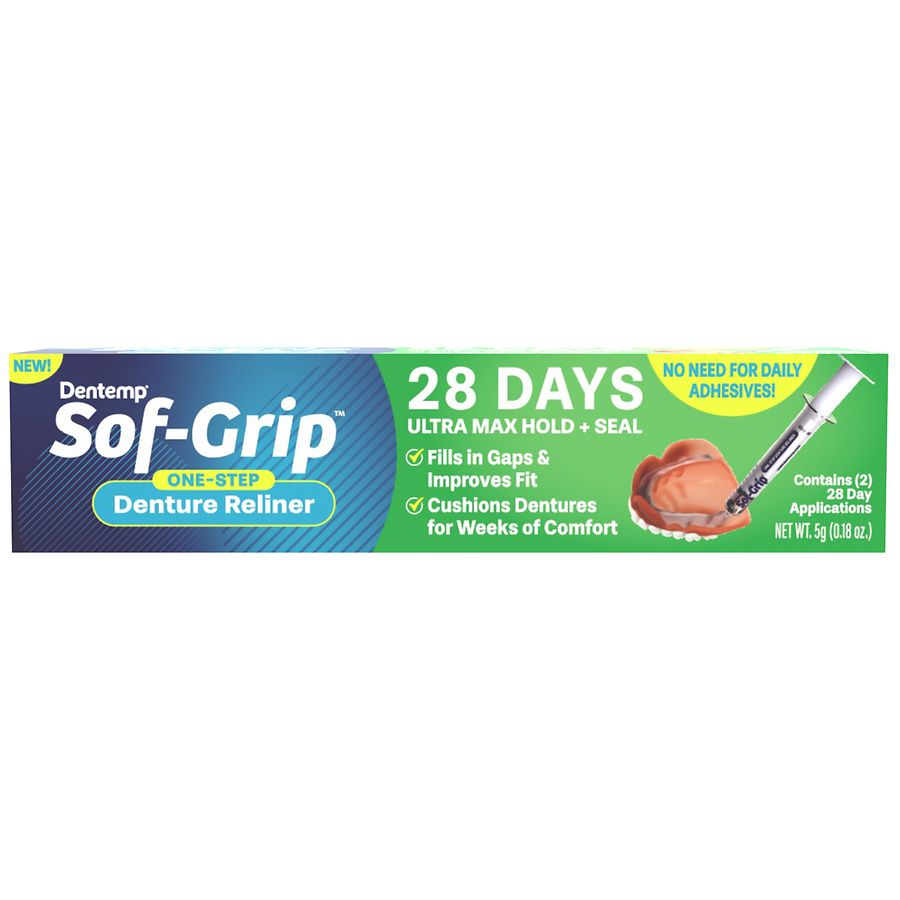 Dentemp Sof-Grip One-Step Denture Reliner