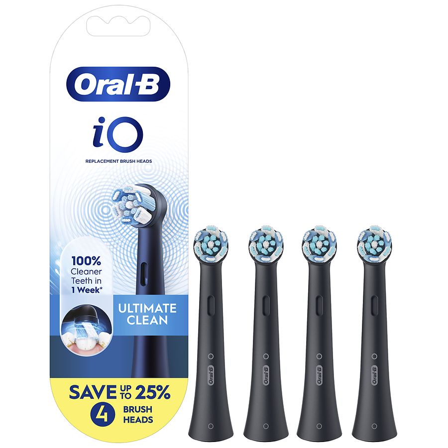 Oral-B iO Ultimate Clean Replacement Brush Heads Black