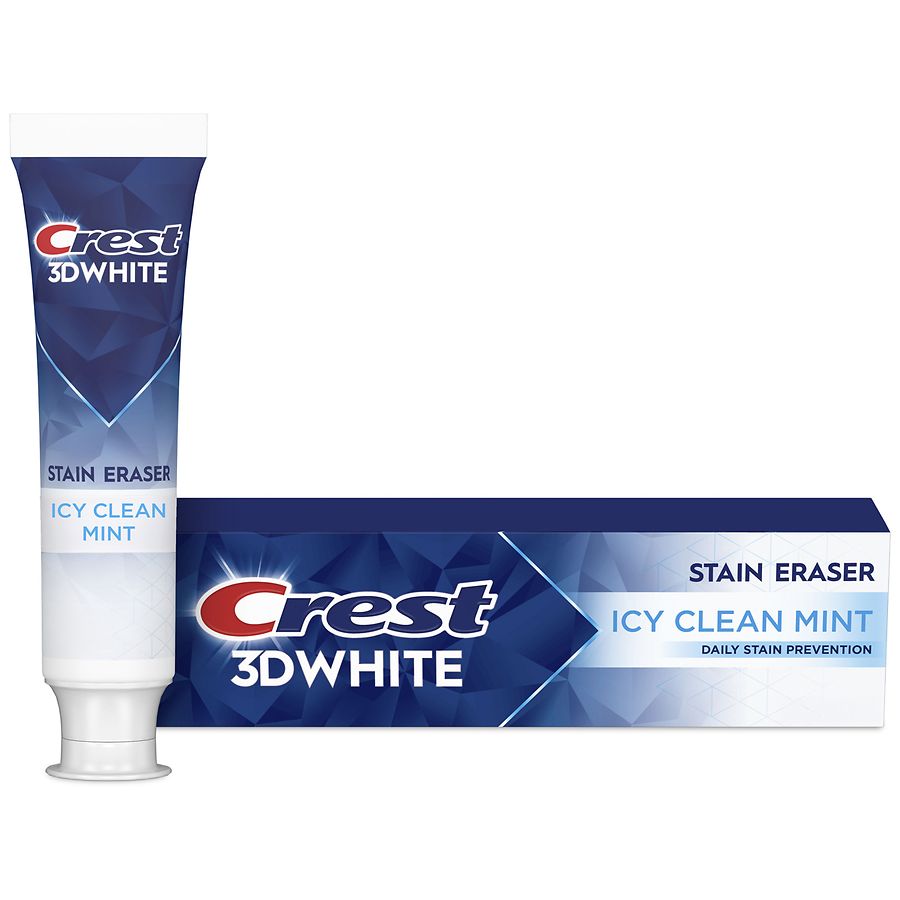 Crest 3D White Stain Eraser Teeth Whitening Toothpaste Icy Clean