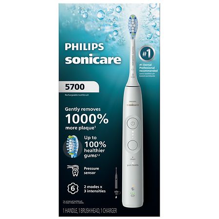 Philips Sonicare 5700 Series, Rechargeable Toothbrush (HX7130/ 01) White